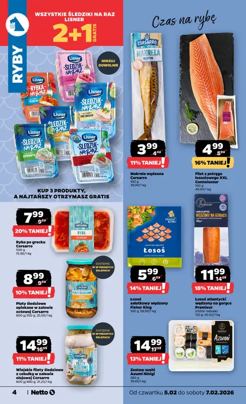 Netto - gazetka promocyjna Gazetka Spożywcza  do soboty 07.02 - strona 4