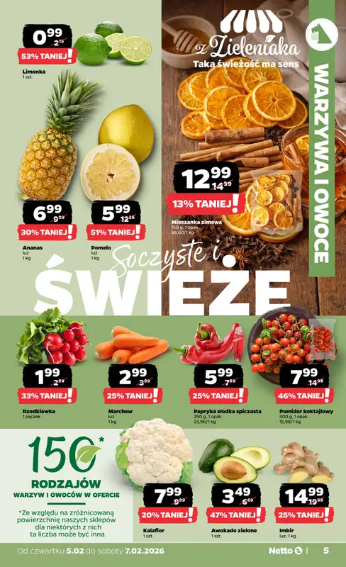 Netto - gazetka promocyjna Gazetka Spożywcza  do soboty 07.02 - strona 5