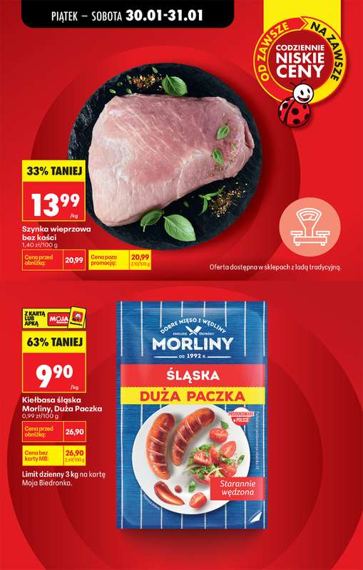 Biedronka - gazetka promocyjna Od piątku, Z ladą tradycyjną od piątku 30.01 do soboty 31.01 - strona 13