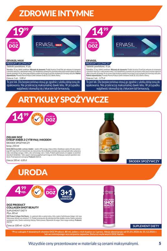 DOZ.PL - gazetka promocyjna Gazetka od poniedziałku 02.02 do niedzieli 22.02 - strona 5