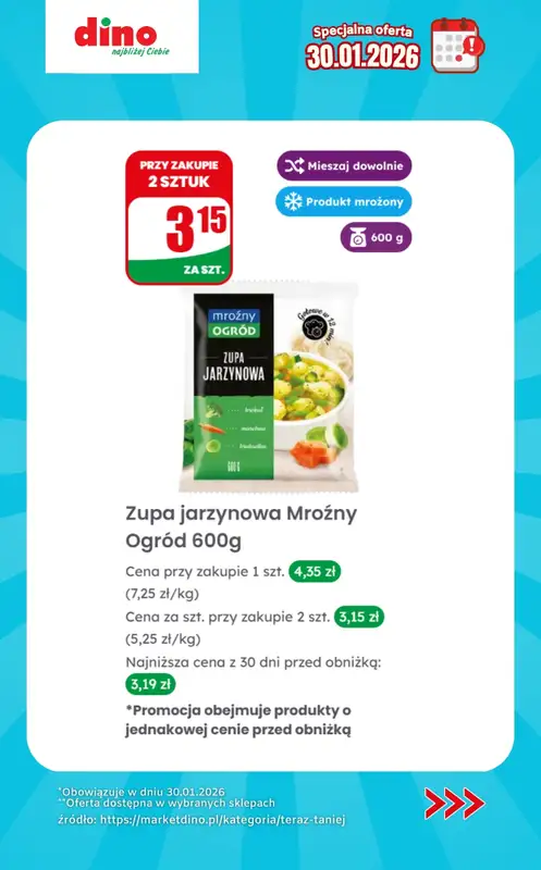 Dino - gazetka promocyjna Specjalna oferta na 30.01.2026 - promocje spoza gazetki od piątku 30.01 do piątku 30.01 - strona 5
