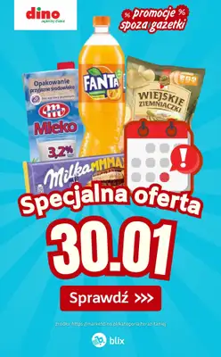Dino - gazetka promocyjna Specjalna oferta na 30.01.2026 - promocje spoza gazetki od piątku 30.01 do piątku 30.01