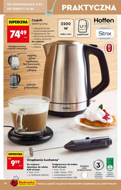Biedronka - gazetka promocyjna Hity i inspiracje, od 31.01 od soboty 31.01 do środy 18.02 - strona 16