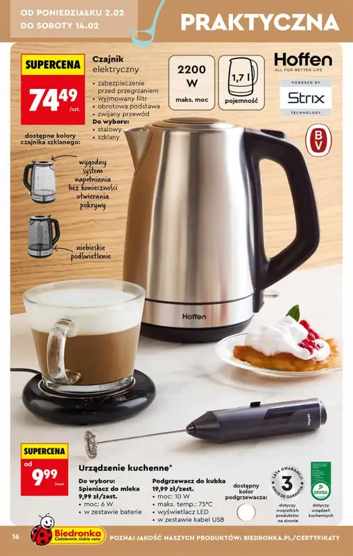 Biedronka - gazetka promocyjna Hity i inspiracje, od 31.01 od soboty 31.01 do środy 18.02 - strona 16