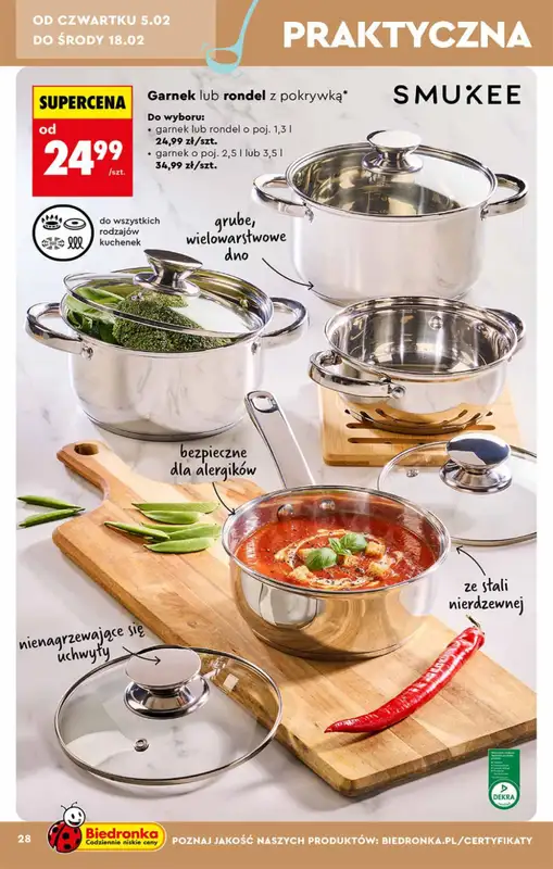 Biedronka - gazetka promocyjna Hity i inspiracje, od 31.01 od soboty 31.01 do środy 18.02 - strona 28