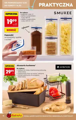 Biedronka - gazetka promocyjna Hity i inspiracje, od 31.01 od soboty 31.01 do środy 18.02 - strona 12