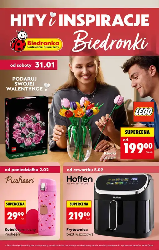 Biedronka - gazetka promocyjna Hity i inspiracje, od 31.01  