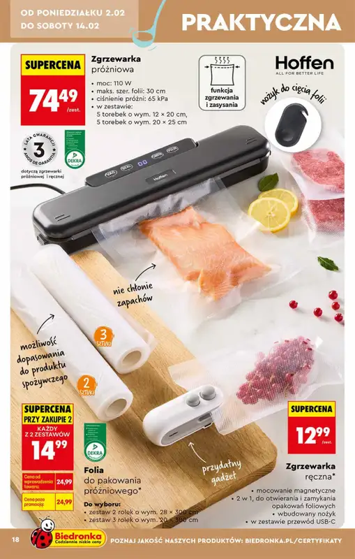 Biedronka - gazetka promocyjna Hity i inspiracje, od 31.01 od soboty 31.01 do środy 18.02 - strona 18