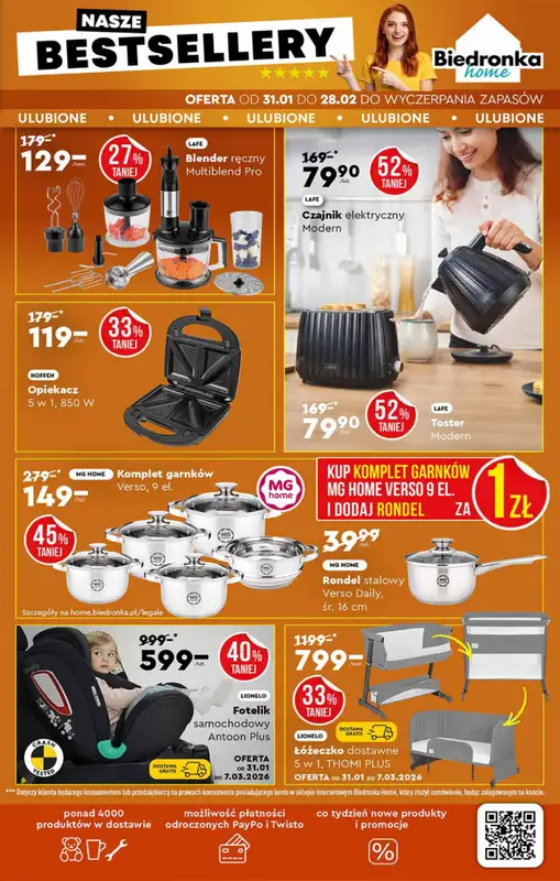 Biedronka - gazetka promocyjna Hity i inspiracje, od 31.01 od soboty 31.01 do środy 18.02 - strona 47