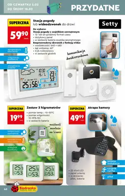 Biedronka - gazetka promocyjna Hity i inspiracje, od 31.01 od soboty 31.01 do środy 18.02 - strona 40