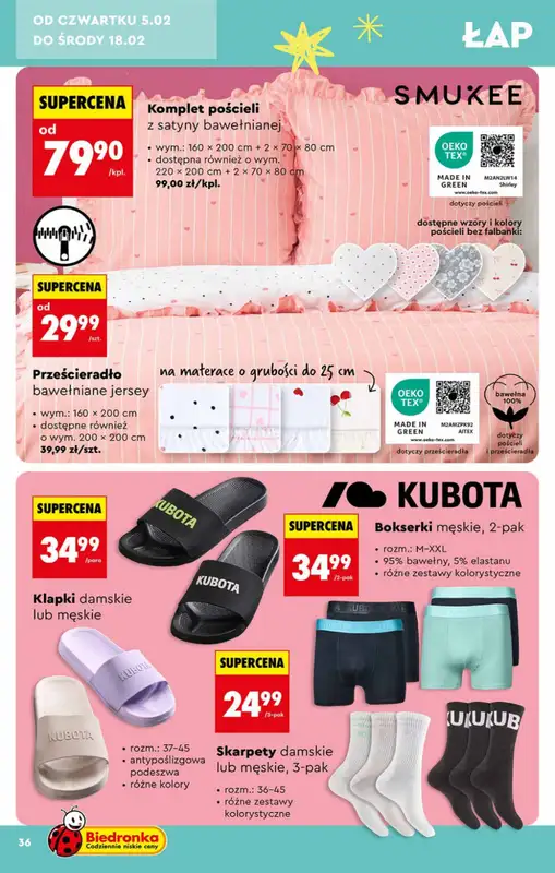 Biedronka - gazetka promocyjna Hity i inspiracje, od 31.01 od soboty 31.01 do środy 18.02 - strona 36