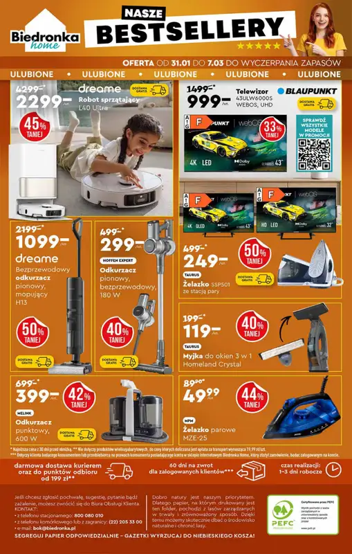 Biedronka - gazetka promocyjna Hity i inspiracje, od 31.01 od soboty 31.01 do środy 18.02 - strona 48