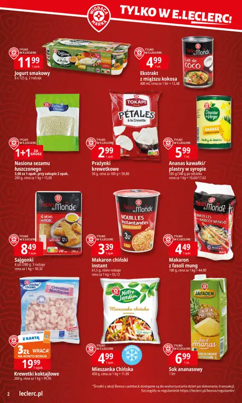 Leclerc - gazetka promocyjna Smaki Azji od poniedziałku 02.02 do poniedziałku 09.02 - strona 2
