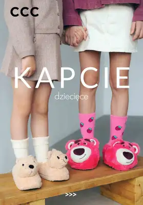 CCC - gazetka promocyjna Kapcie dziecięce od 49,99 zł od piątku 30.01 