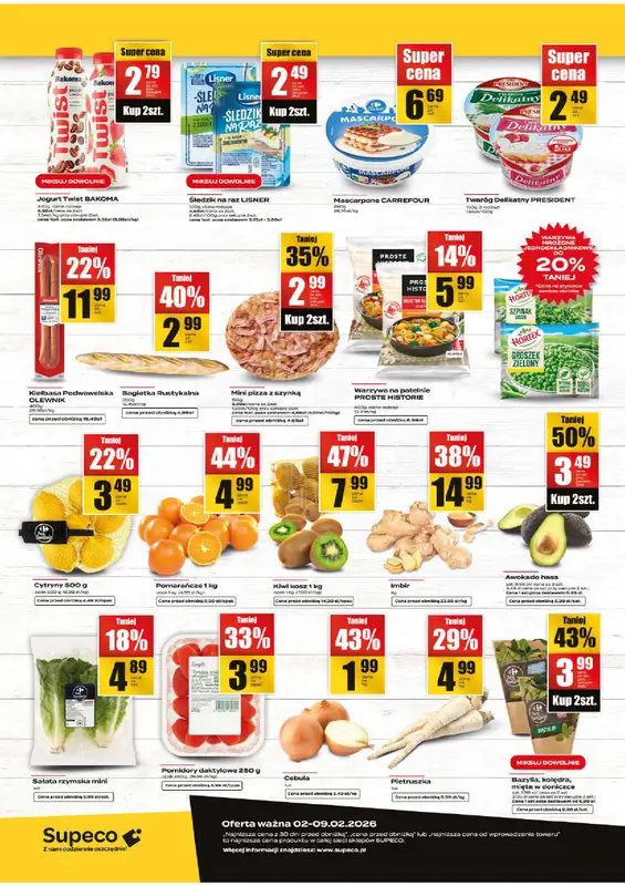 Supeco - gazetka promocyjna Targ Świeżości od wtorku 03.02 do poniedziałku 09.02 - strona 2