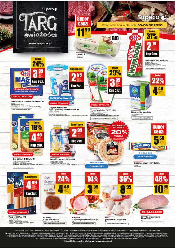 Supeco - gazetka promocyjna Targ Świeżości od wtorku 03.02 do poniedziałku 09.02