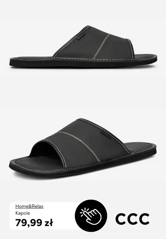 CCC - gazetka promocyjna Kapcie męskie od 59,99 zł od niedzieli 01.02  - strona 6
