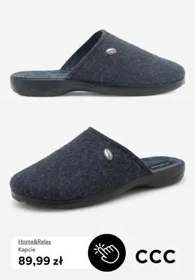 CCC - gazetka promocyjna Kapcie męskie od 59,99 zł od niedzieli 01.02  - strona 10