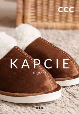 CCC - gazetka promocyjna Kapcie męskie od 59,99 zł od niedzieli 01.02 