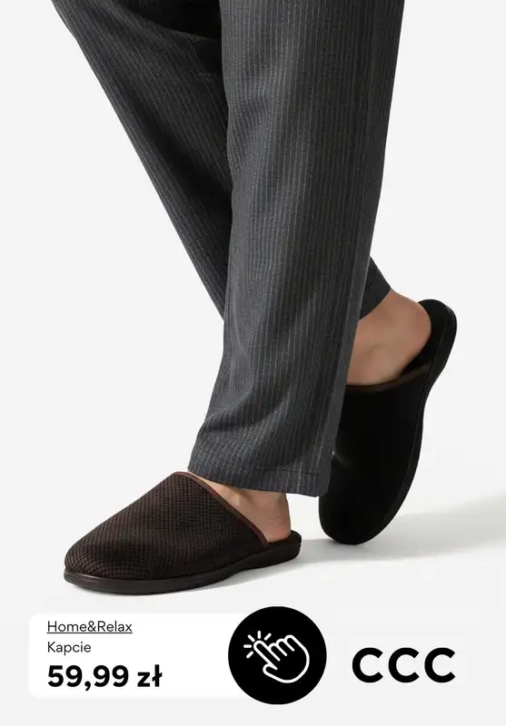 CCC - gazetka promocyjna Kapcie męskie od 59,99 zł od niedzieli 01.02  - strona 5