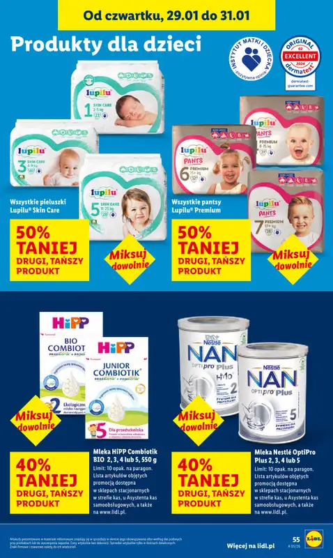 Lidl - gazetka promocyjna Oferta od czwartku od czwartku 29.01 do soboty 31.01 - strona 55