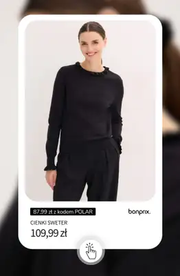 bonprix - gazetka promocyjna 20% rabatu na KURTKI i SWETRY + darmowa dostawa! od piątku 30.01 do soboty 31.01 - strona 14