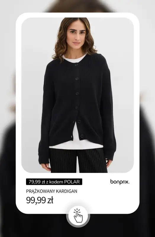 bonprix - gazetka promocyjna 20% rabatu na KURTKI i SWETRY + darmowa dostawa! od piątku 30.01 do soboty 31.01 - strona 18