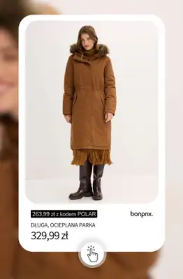 bonprix - gazetka promocyjna 20% rabatu na KURTKI i SWETRY + darmowa dostawa! od piątku 30.01 do soboty 31.01 - strona 15