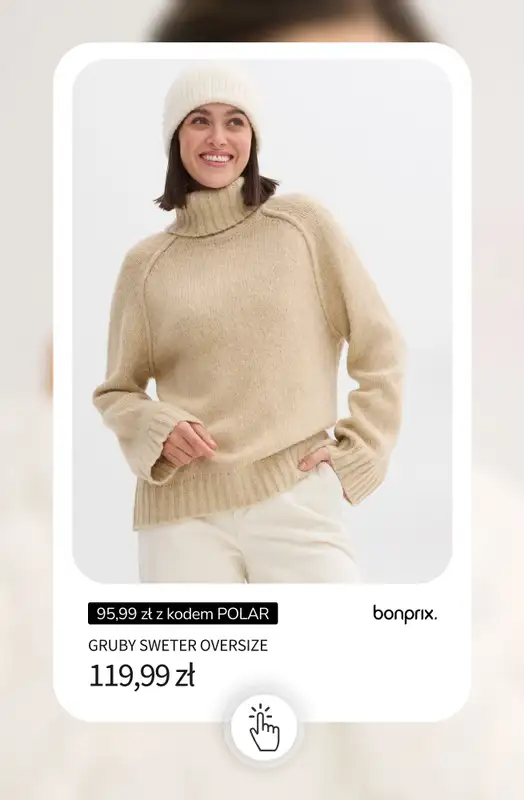 bonprix - gazetka promocyjna 20% rabatu na KURTKI i SWETRY + darmowa dostawa! od piątku 30.01 do soboty 31.01 - strona 8