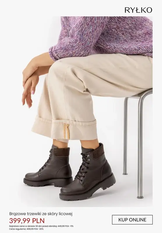 Ryłko - gazetka promocyjna Ocieplane trzewiki damskie od piątku 30.01  - strona 9