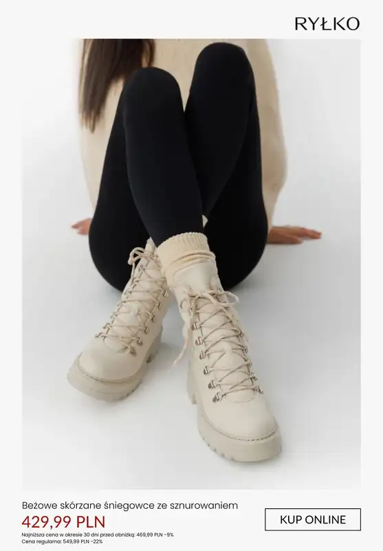 Ryłko - gazetka promocyjna Ocieplane trzewiki damskie od piątku 30.01  - strona 4