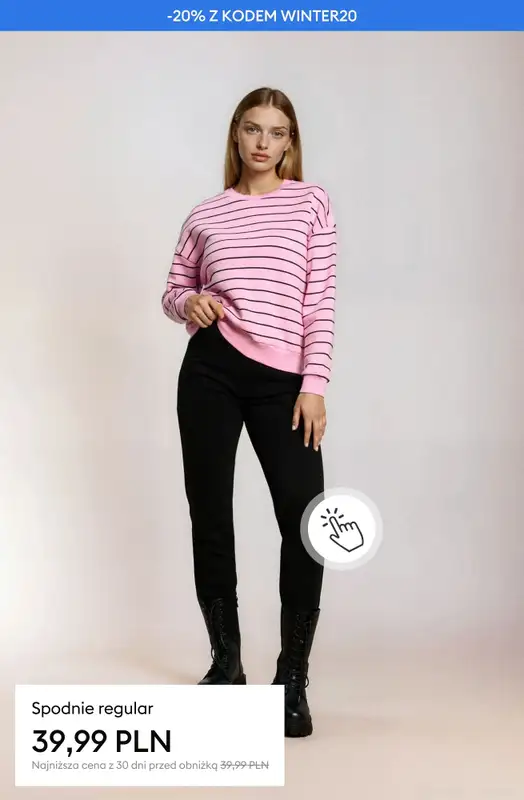 Sinsay - gazetka promocyjna -20% na całą kategorię Zimowe Okazje od piątku 30.01  - strona 19