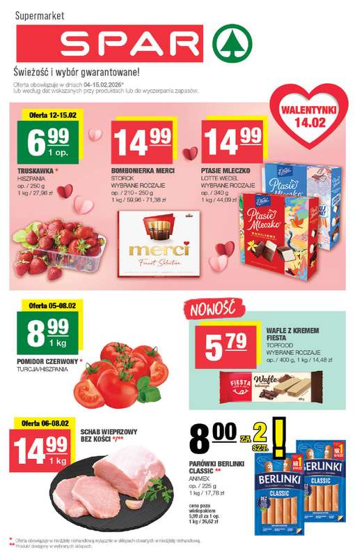 SPAR - gazetka promocyjna Gazetka Spar od środy 04.02 do niedzieli 15.02