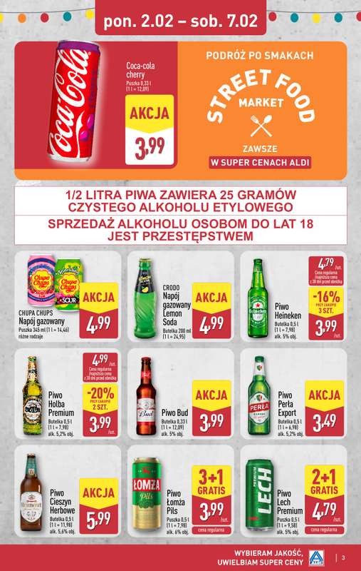 Aldi - gazetka promocyjna Podróż po smakach Street Food w Aldi! od poniedziałku 02.02 do soboty 07.02 - strona 3