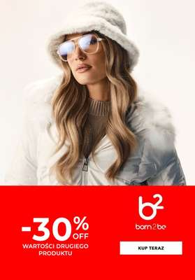 Born2be - gazetka promocyjna -30% wartości drugiego produktu od piątku 30.01 do wtorku 03.02
