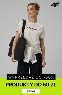4F - gazetka promocyjna Wyprzedaż do -50% – okazje do 50 zł od piątku 30.01 