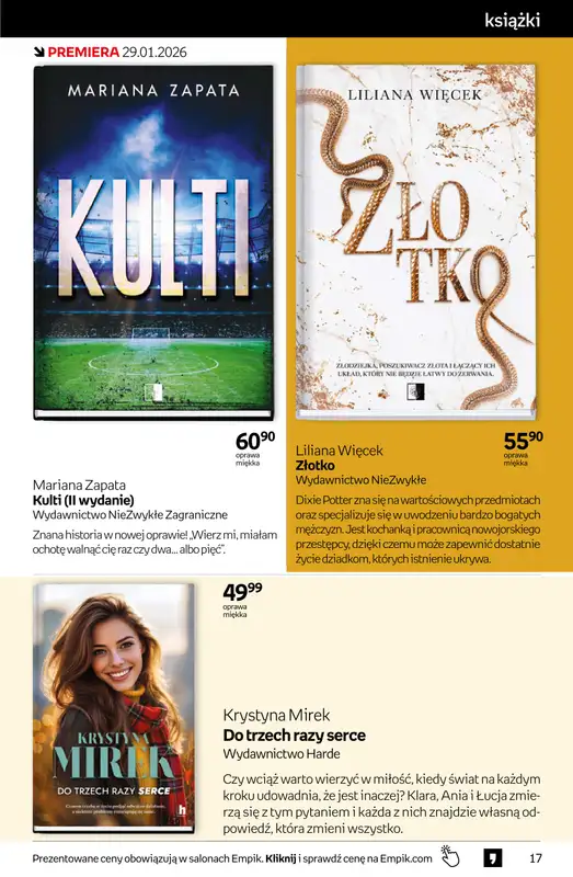 Empik - gazetka promocyjna Tom kultury: książki od piątku 30.01 do wtorku 10.02 - strona 17