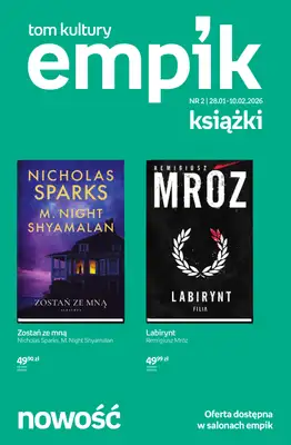 Empik - gazetka promocyjna Tom kultury: książki od piątku 30.01 do wtorku 10.02
