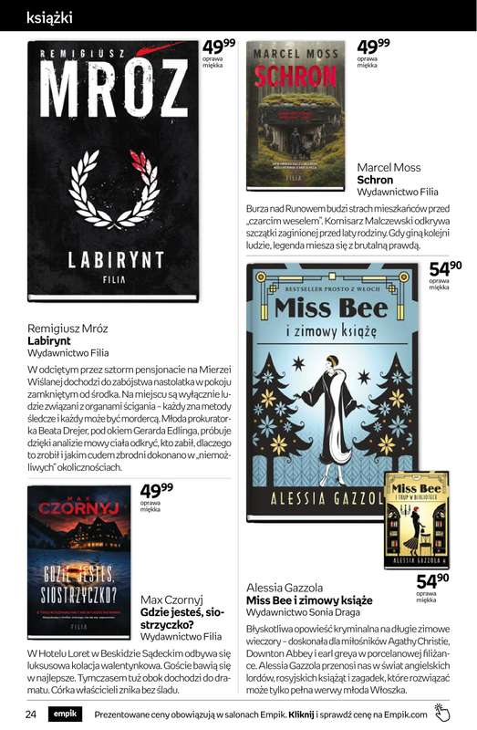Empik - gazetka promocyjna Tom kultury: książki od piątku 30.01 do wtorku 10.02 - strona 24