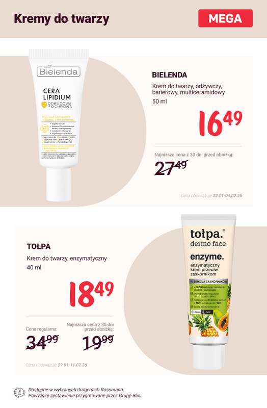 Rossmann - gazetka promocyjna SUPER CENY na pielęgnację twarzy od soboty 31.01 do środy 04.02 - strona 11