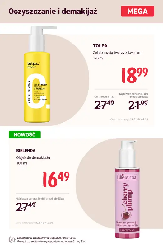 Rossmann - gazetka promocyjna SUPER CENY na pielęgnację twarzy od soboty 31.01 do środy 04.02 - strona 2