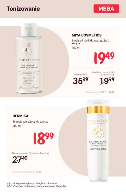 Rossmann - gazetka promocyjna SUPER CENY na pielęgnację twarzy od soboty 31.01 do środy 04.02 - strona 6