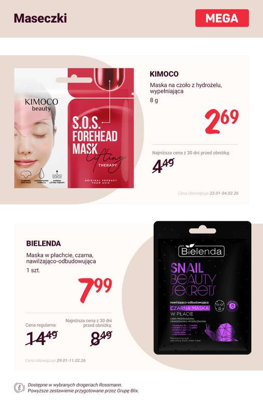 Rossmann - gazetka promocyjna SUPER CENY na pielęgnację twarzy od soboty 31.01 do środy 04.02 - strona 8