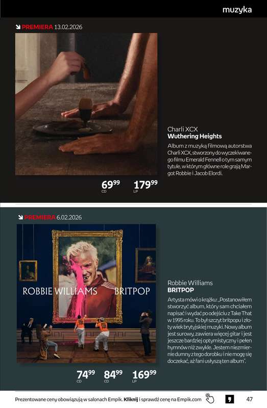 Empik - gazetka promocyjna Tom kultury: muzyka od piątku 30.01 do wtorku 10.02 - strona 3