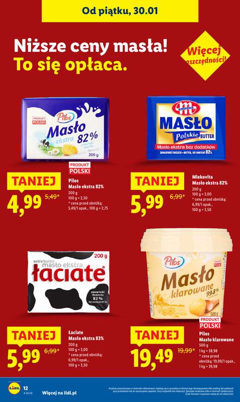 Lidl - gazetka promocyjna Oferta od czwartku od czwartku 29.01 do soboty 31.01 - strona 12