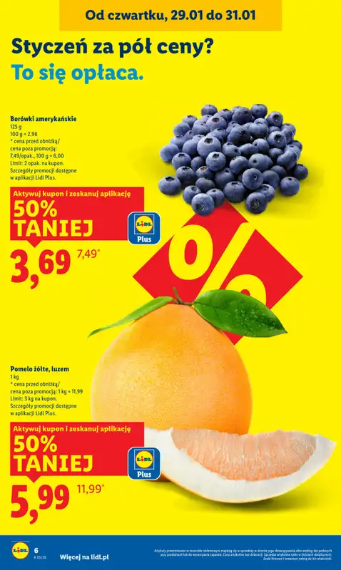 Lidl - gazetka promocyjna Oferta od czwartku od czwartku 29.01 do soboty 31.01 - strona 6