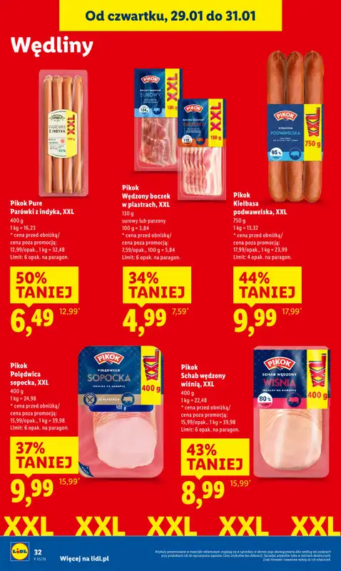 Lidl - gazetka promocyjna Oferta od czwartku od czwartku 29.01 do soboty 31.01 - strona 32