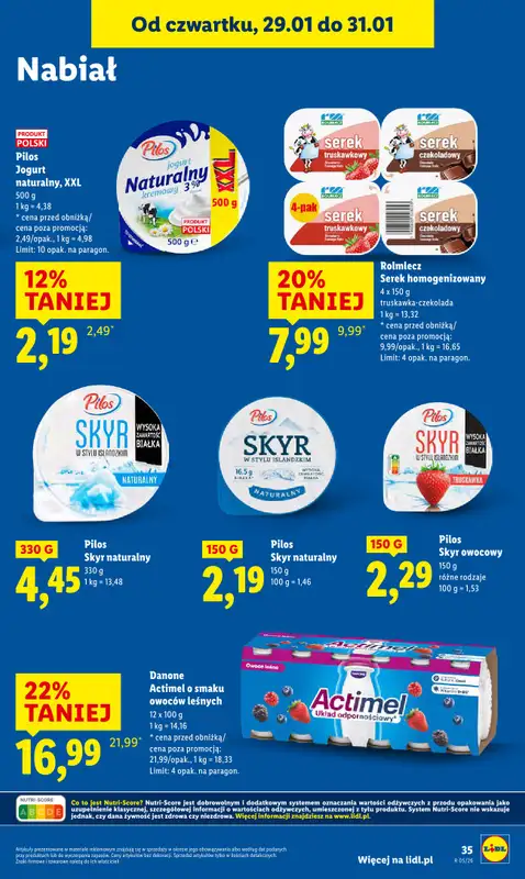 Lidl - gazetka promocyjna Oferta od czwartku od czwartku 29.01 do soboty 31.01 - strona 35