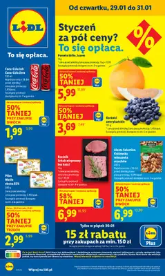 Lidl - gazetka promocyjna Oferta od czwartku od czwartku 29.01 do soboty 31.01