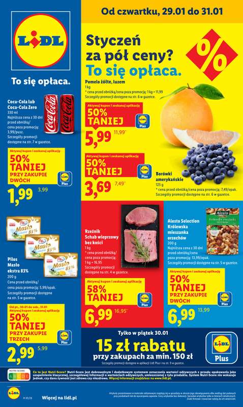 Lidl - gazetka promocyjna Oferta od czwartku od czwartku 29.01 do soboty 31.01